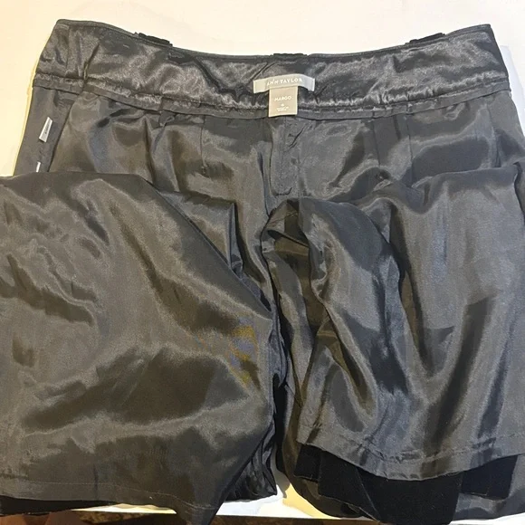 Ann Taylor Margo Black Velvet Pants Women’s Dress Pants Straight Leg Size 6 - Picture 7 of 9